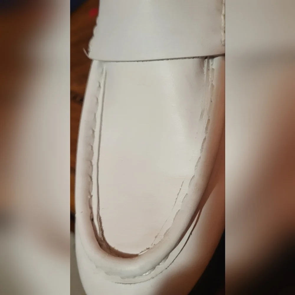 Maje White Chunky Platform Loafers Made In Spain Y2K Style Size 39 (US 9)